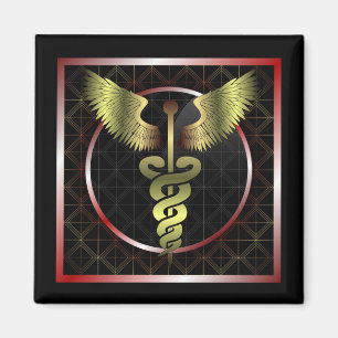 Caduceus Medical Health Magnet
