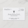 Caduceus Medical Professional Nurse or Doctor Business Card