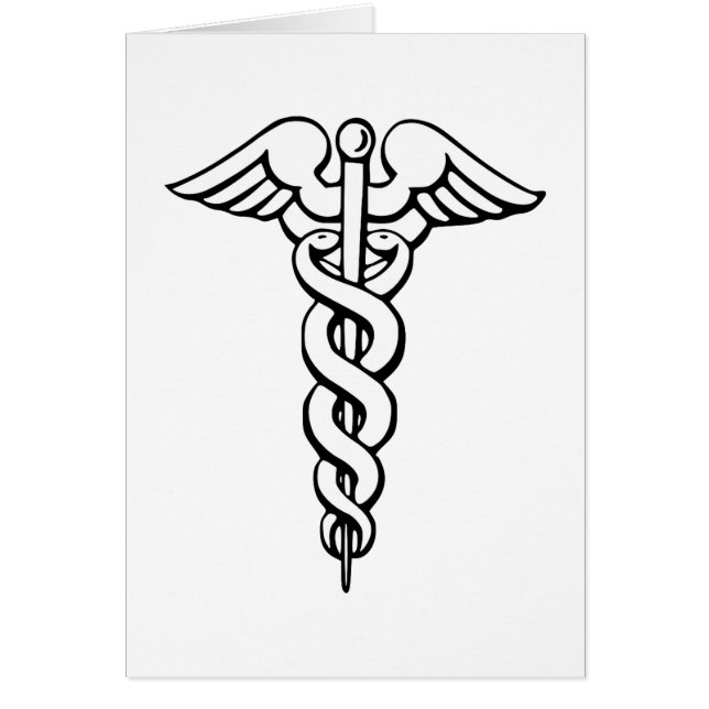 Caduceus Medical Symbol Cards (Front)