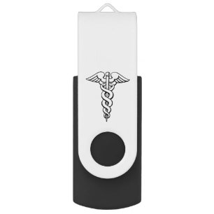 Caduceus Medical Symbol Flash Drive