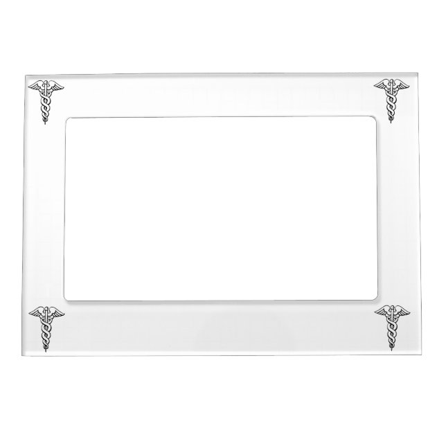 Caduceus Medical Symbol Magnetic Frame (Front)