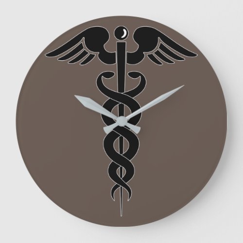 caduceus_medical_symbol_medical_logo large clock