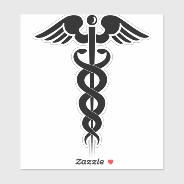 caduceus-medical-symbol-medical-logo sticker (Sheet)