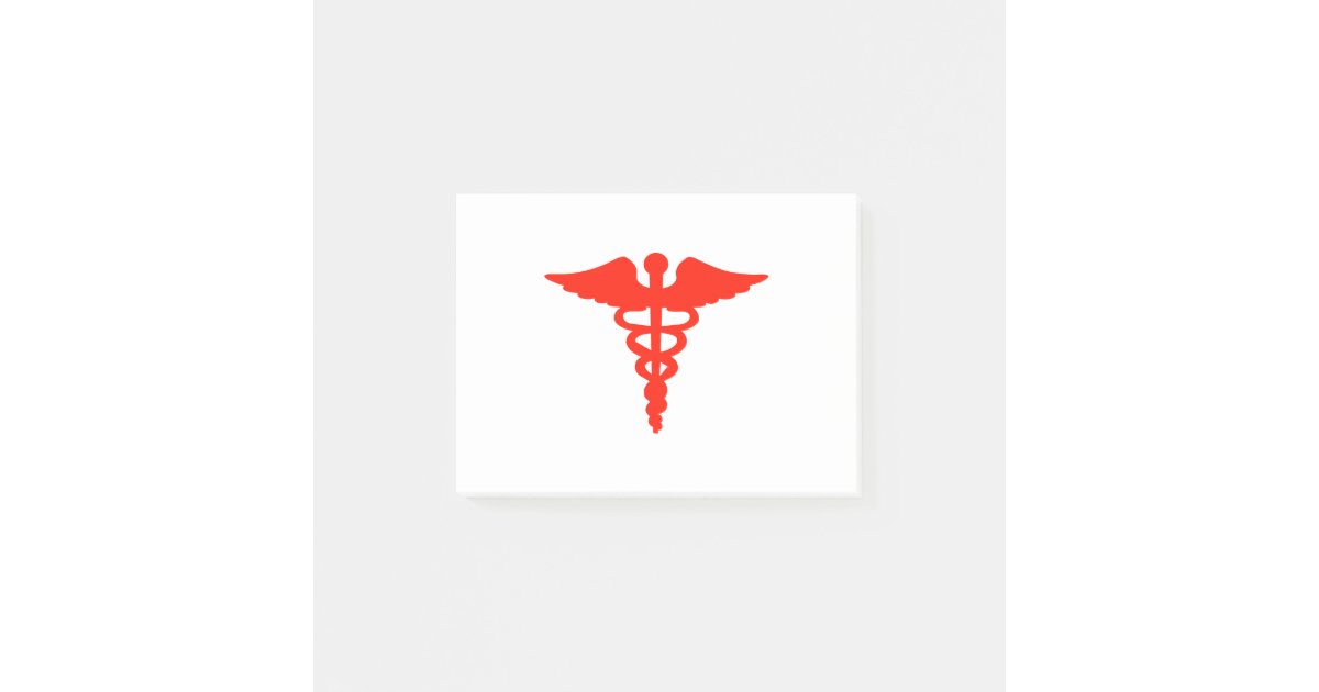 red caduceus medical symbol