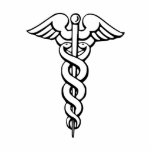 Caduceus Medical Symbol Statuette<br><div class="desc">Here at the SYMBOLICAL STORE, there are 40 symbols to choose from. Add your text or background color to this product. Also, resize the image to be larger, smaller or tiled to fill the entire area. These options are available on most products! Click the CUSTOMIZE IT button to get started....</div>