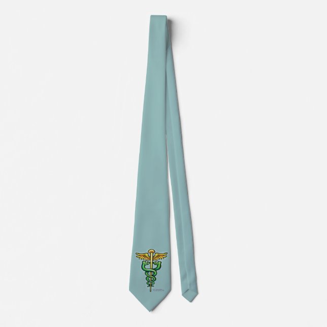Caduceus Neck Tie (Front)