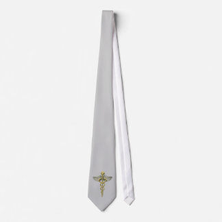 Caduceus Neck Tie Medical Occupations