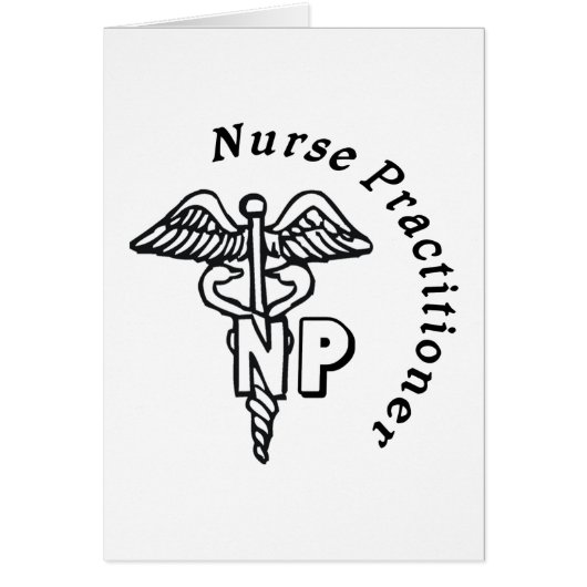CADUCEUS NP LOGO NURSE PRACTITIONER CARDS (Front)