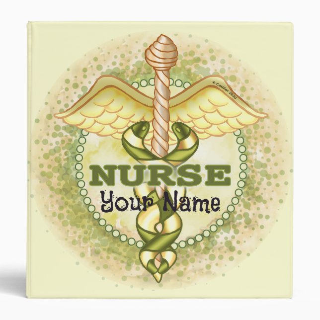 Caduceus Nurse 3 Ring Binder (Front)