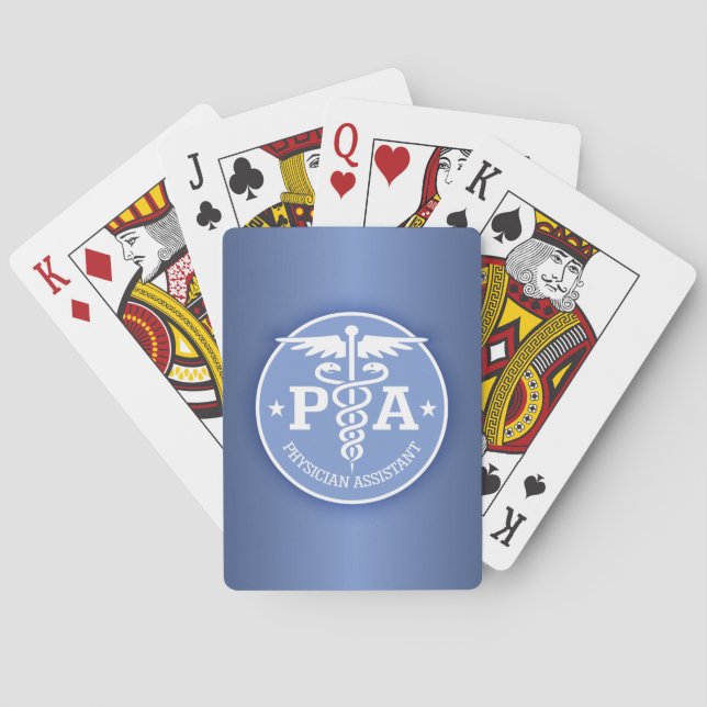 Caduceus PA2 gift ideas Poker Cards (Back)