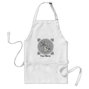Caduceus peace doctor adult apron