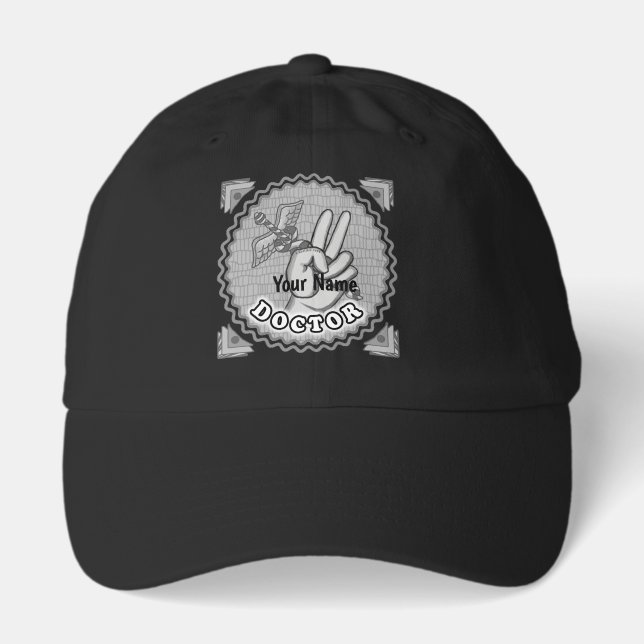 Caduceus peace doctor  hat (Front)