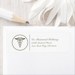 Caduceus Return Address Label