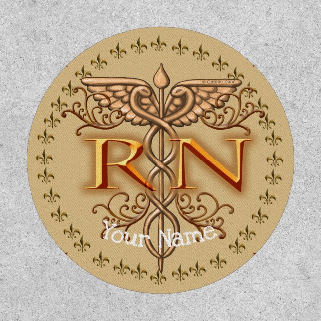 Caduceus RN nurse Patch (Front)