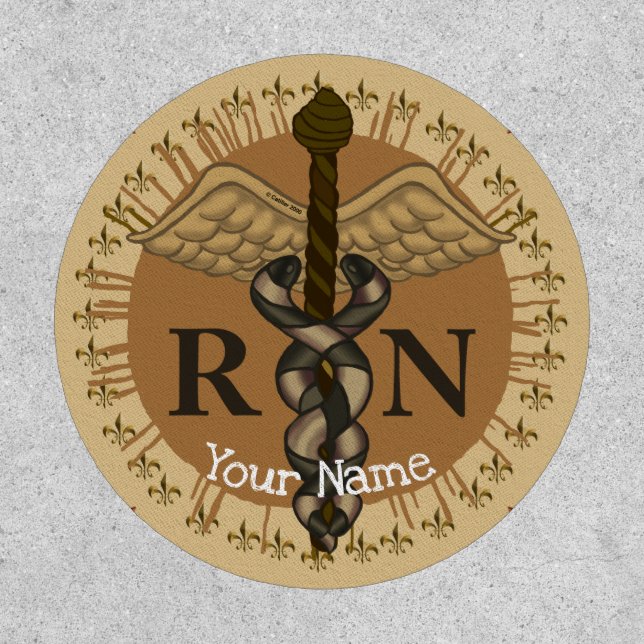Caduceus RN nurse Patch (Front)