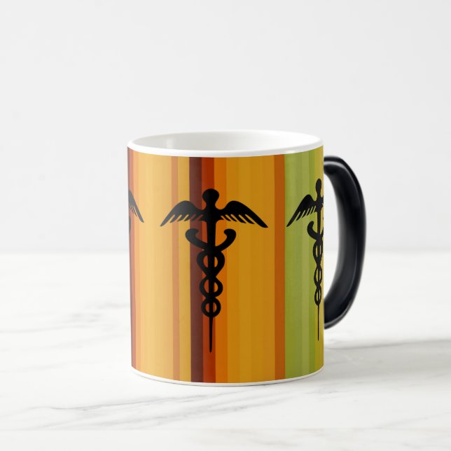 Caduceus Symbol: Greek Mythology & Medicine  Color Morph Mug (Front Right)