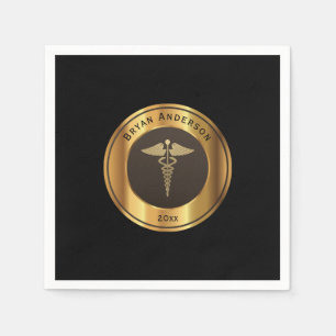 Caduceus Symbol Medical School Graduation Napkins