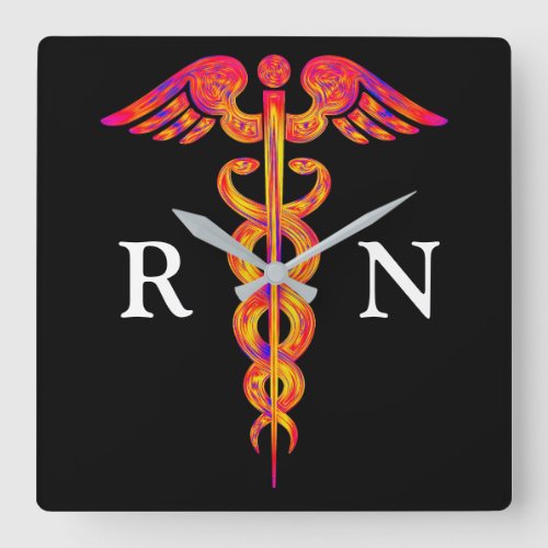 Caduceus Wall Clock