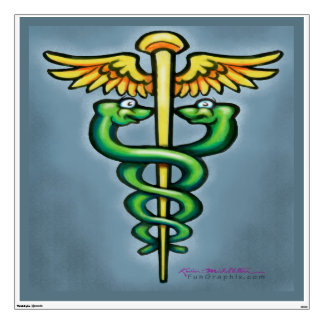 Caduceus Wall Decal