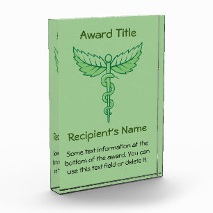 Caduceus with Leaves Award