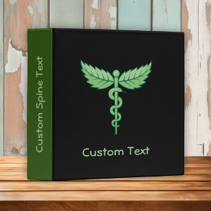 Caduceus with Leaves Binder