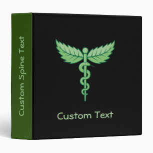 Caduceus with Leaves Binder