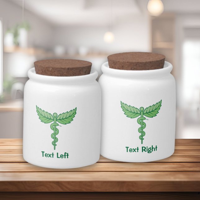 Caduceus with Leaves Candy Jar (Creator Uploaded)