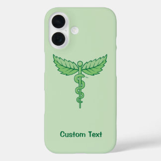 Caduceus with Leaves iPhone 16 Case
