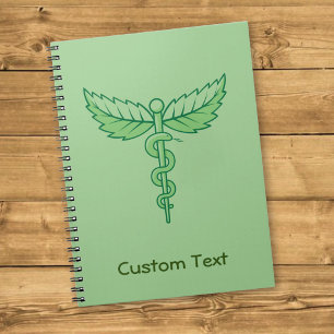 Caduceus with Leaves Notebook