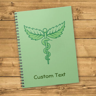 Caduceus with Leaves Notebook