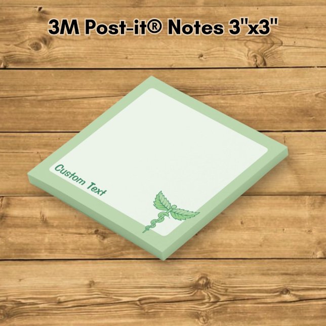 Caduceus with leaves post-it notes (Creator Uploaded)