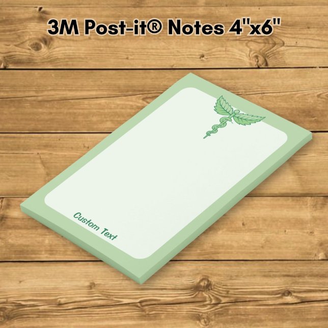 Caduceus with leaves post-it notes (Creator Uploaded)