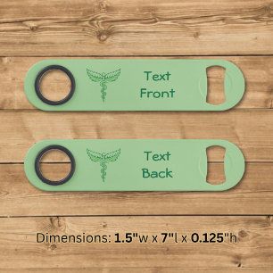 Caduceus with Leaves Speed Bottle Opener