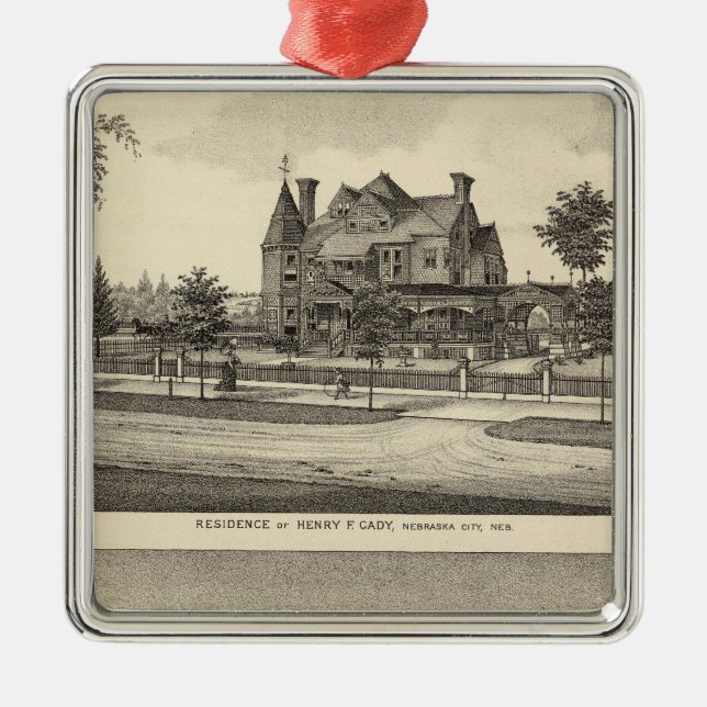 Cady and Kilpatrick, Nebraska Metal Ornament (Front)