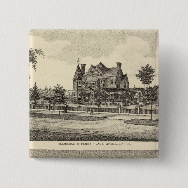 Cady and Kilpatrick, Nebraska Pinback Button (Front)