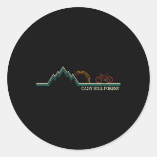 Cady Hill Mountain Biking Vermont Stowe Classic Round Sticker