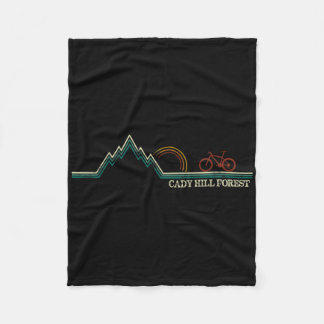 Cady Hill Mountain Biking Vermont Stowe Fleece Blanket