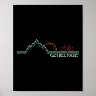 Cady Hill Mountain Biking Vermont Stowe Poster
