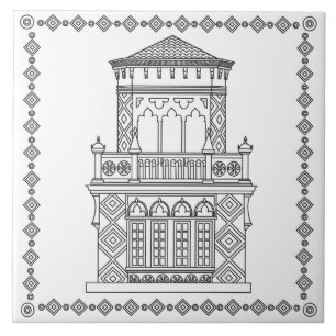 Ca'd'Zan Tower Sarasota Ceramic Tile