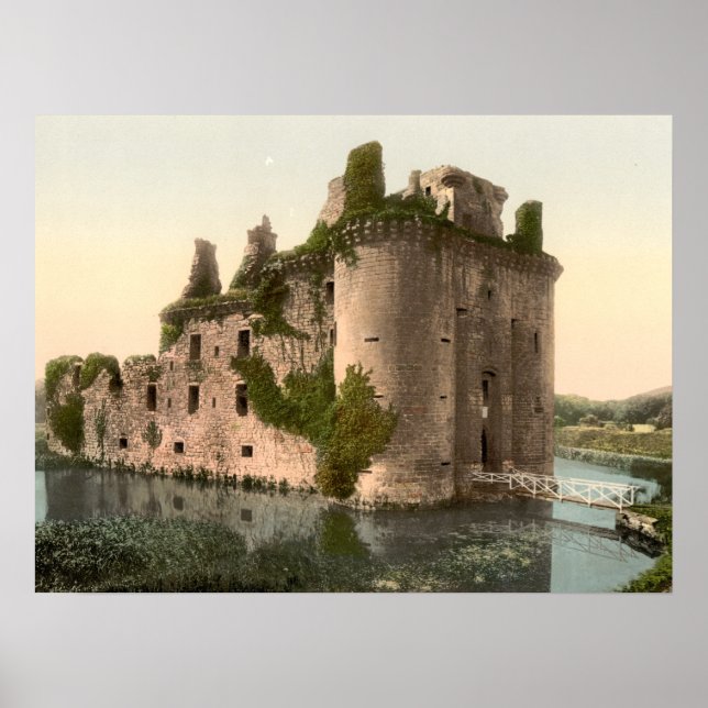 Caerlaverock Castle, Scotland Archival Print (Front)