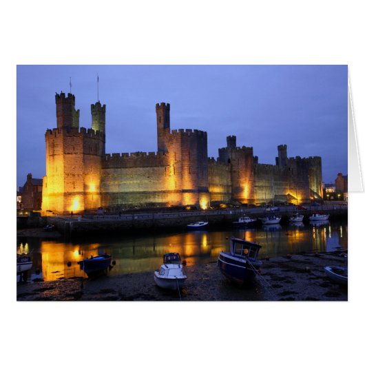 Caernarfon castle cards (Front Horizontal)