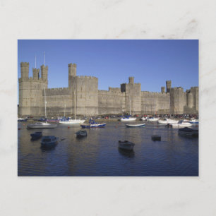 Caernarfon Castle, Gwynedd, Wales (RF) Postcard