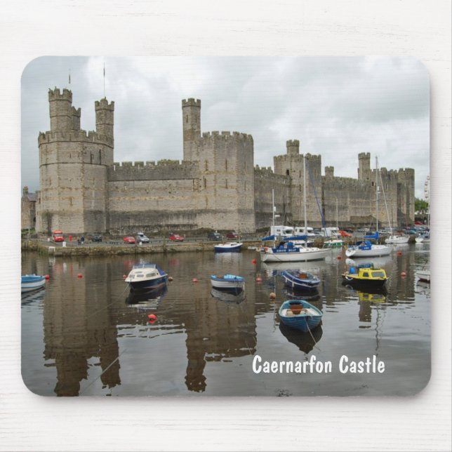 Caernarfon Castle Mouse Pad (Front)