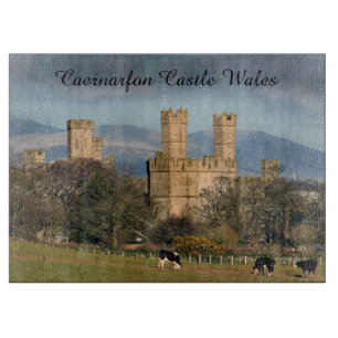 Caernarfon Castle Wales. Cutting Board
