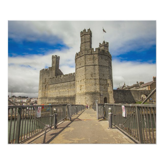 Caernarfon Castle Wales. Photo Print (Front)