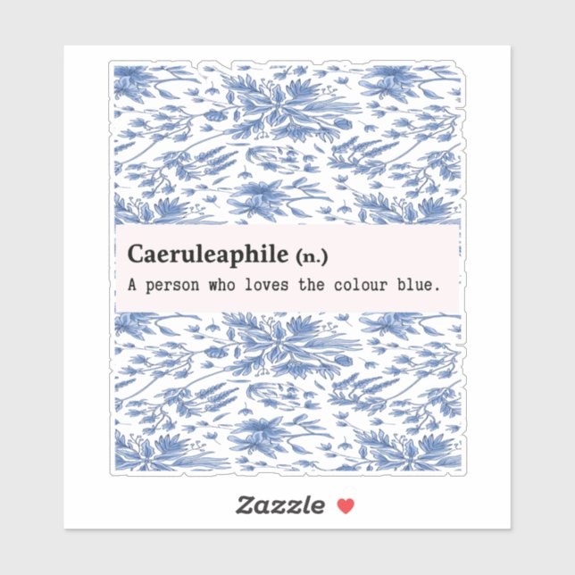 CAERULEAPHILE BLUE FLOWER NATURE STICKER (Sheet)