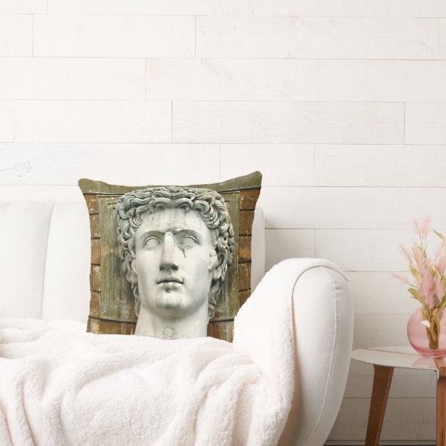 Caesar Augustus Throw Pillow (Couch)