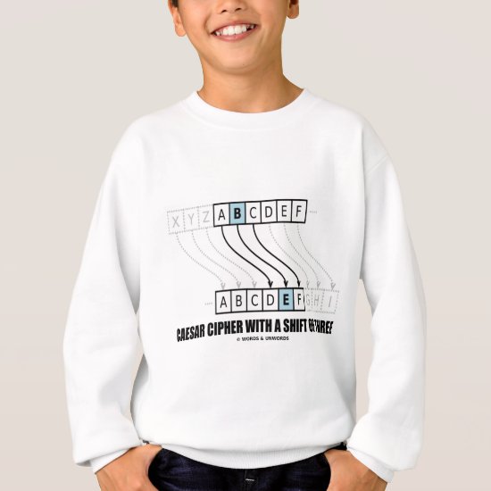 Caesar Cipher With Shift Of Three (Cryptographer) Sweatshirt