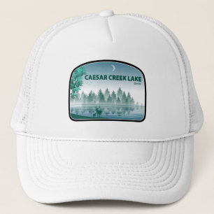Caesar Creek Lake Ohio Deer Trucker Hat