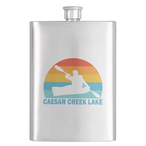 Caesar Creek Lake Ohio Kayak Flask